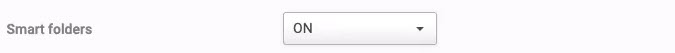 Smart Folders Site Settings