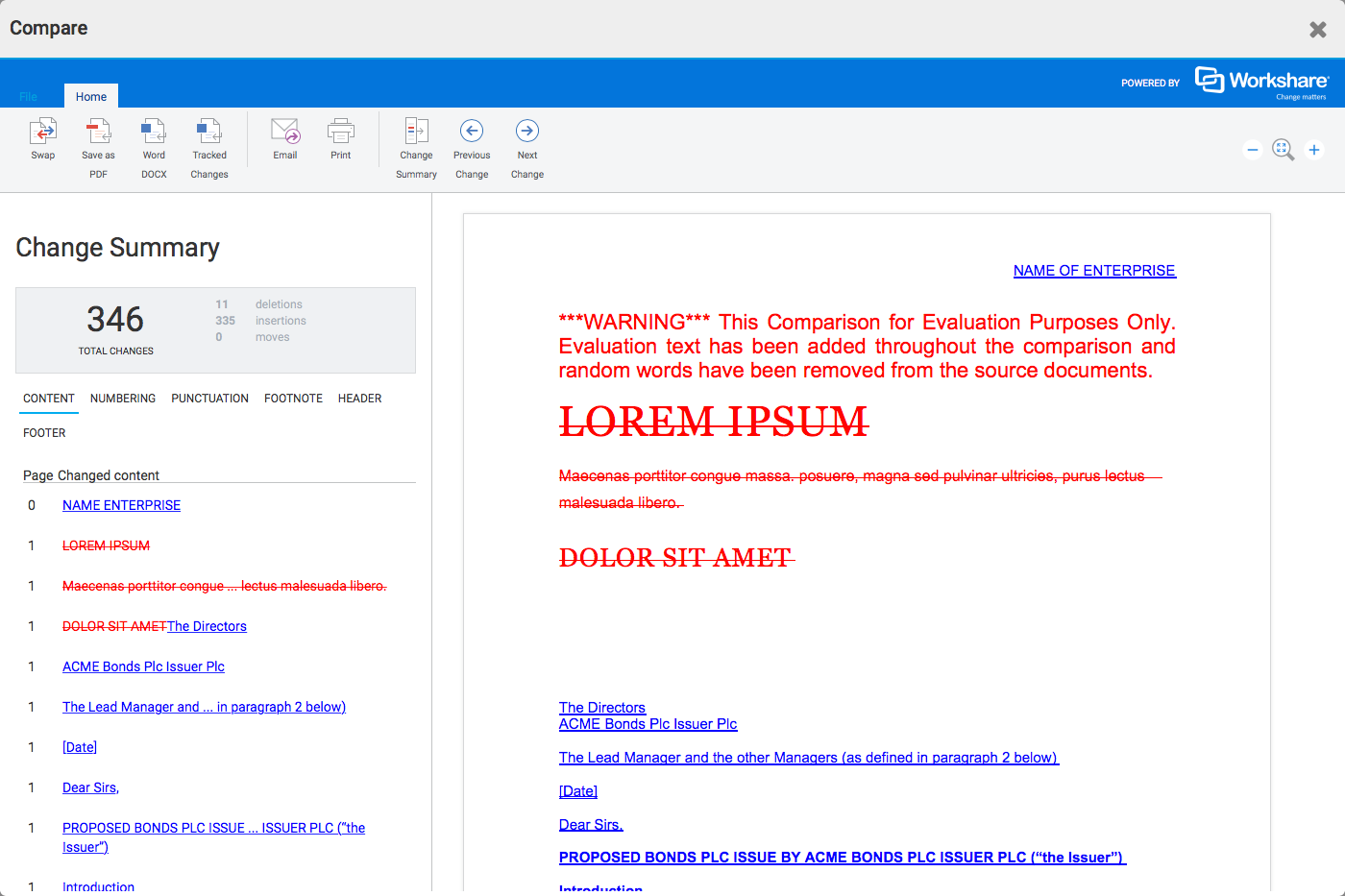 Compare documents with Workshare - Thomson Reuters HighQ Knowledge